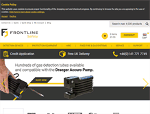 Tablet Screenshot of frontline-safety.co.uk